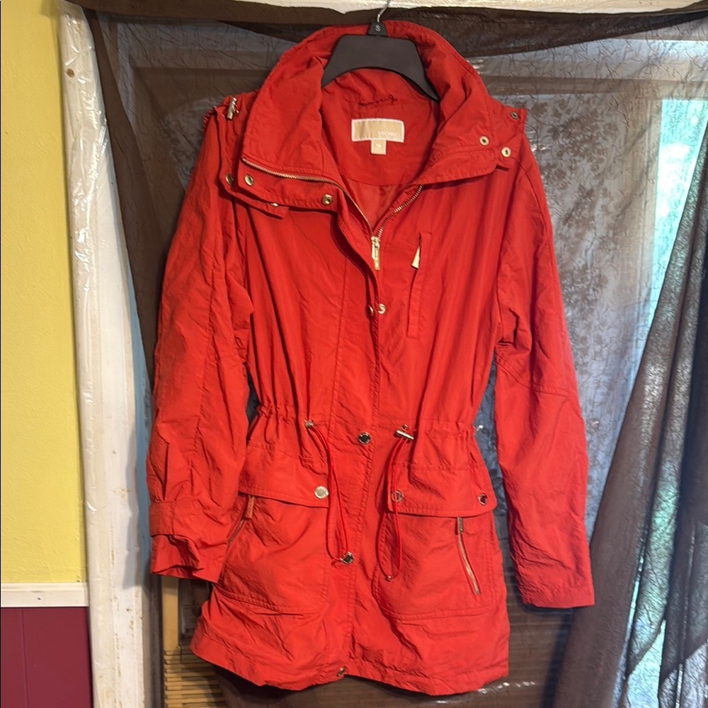 MICHAEL Michael Kors Vibrant Red Utility Jacket